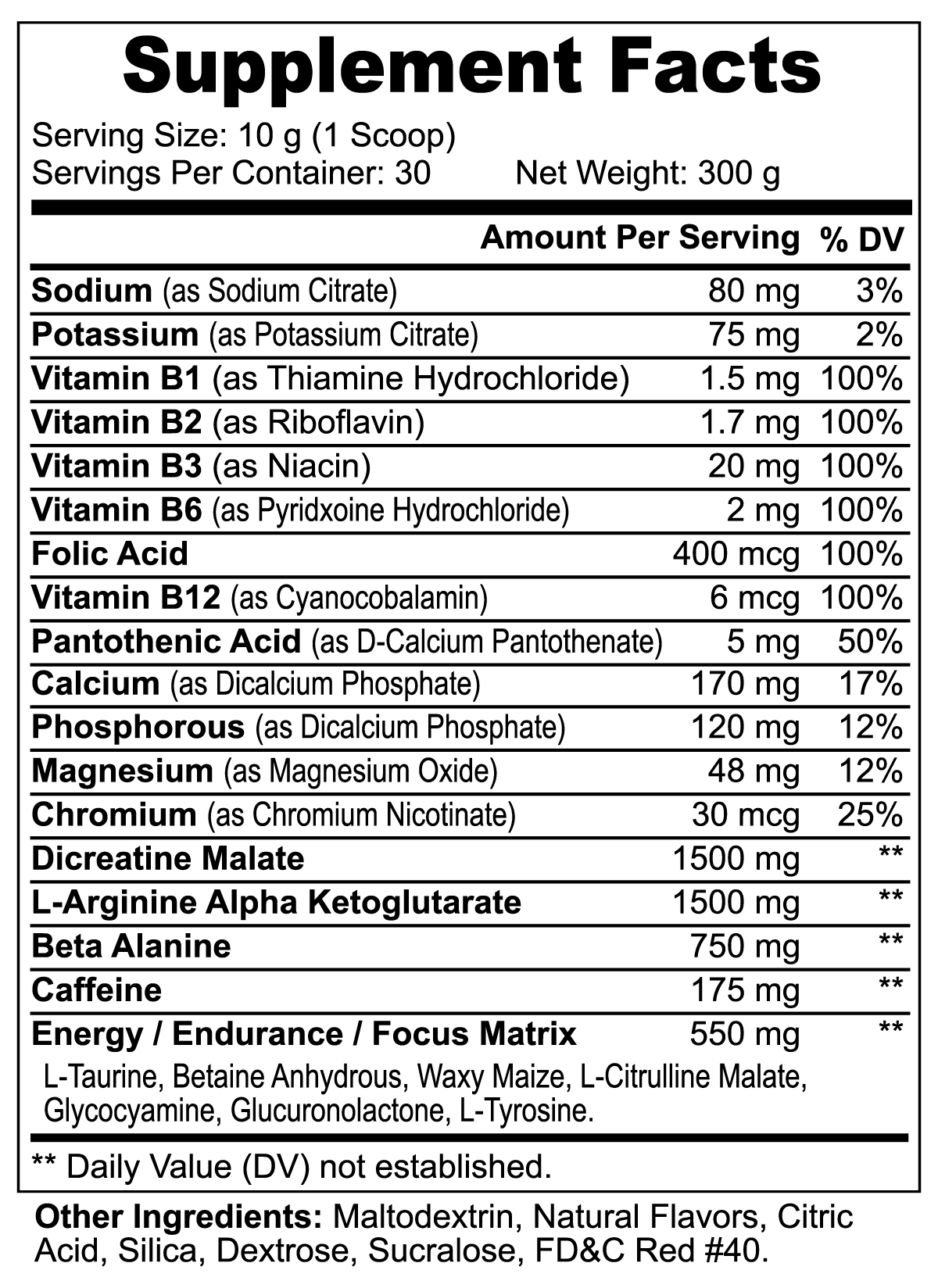 FunHype Pre-Workout (Fruit Punch)